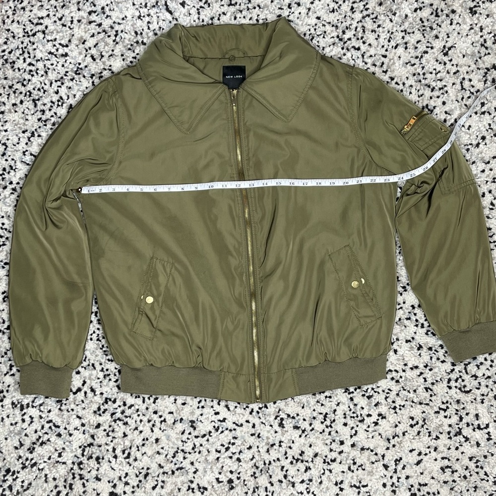 ASOS Olive Bomber Jacket - Picture 3 of 8